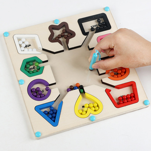 Juguetes Educativos de Geometría Creativa Personalizables, Bloques de Construcción de Madera de Colores Universales, Juegos de Rompecabezas para Niños - Product Image 4