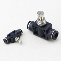 4mm 6mm 8mm 10mm 12mm LSA Contrôle de la vitesse du débit d'air Régulateur de vitesse du débit d'air pneumatique Régulateur de vitesse du débit d'air pneumatique à 2 voies
