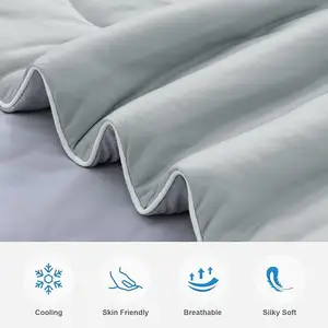 Premium Knitted Cooling Blanket Full Size Heavy Weighted Blanket for Adults Wearable Use Home Travel Hotel Premium Glass Beads