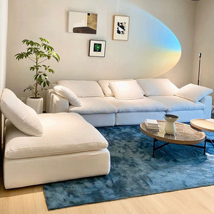Canapé modulaire compressé en forme de L avec design éco-responsable et tissu doux pour hôtels et salons - Product Image 4