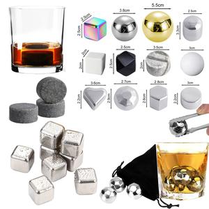 Argent Or Gris Blanc Noir Garde Vos Boissons Froides Pierre à Whisky Réutilisable Pierre à Glace Cube de Glace - Product Image 4