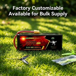 Batería para Dron 3S 4S 6S 8S 12S, 10000mAh 12000mAh, Paquete Compacto para Fotografía <span class=keywords><strong>Inmobiliaria</strong></span>, Batería Lipo de Alta Capacidad - Product Image 1