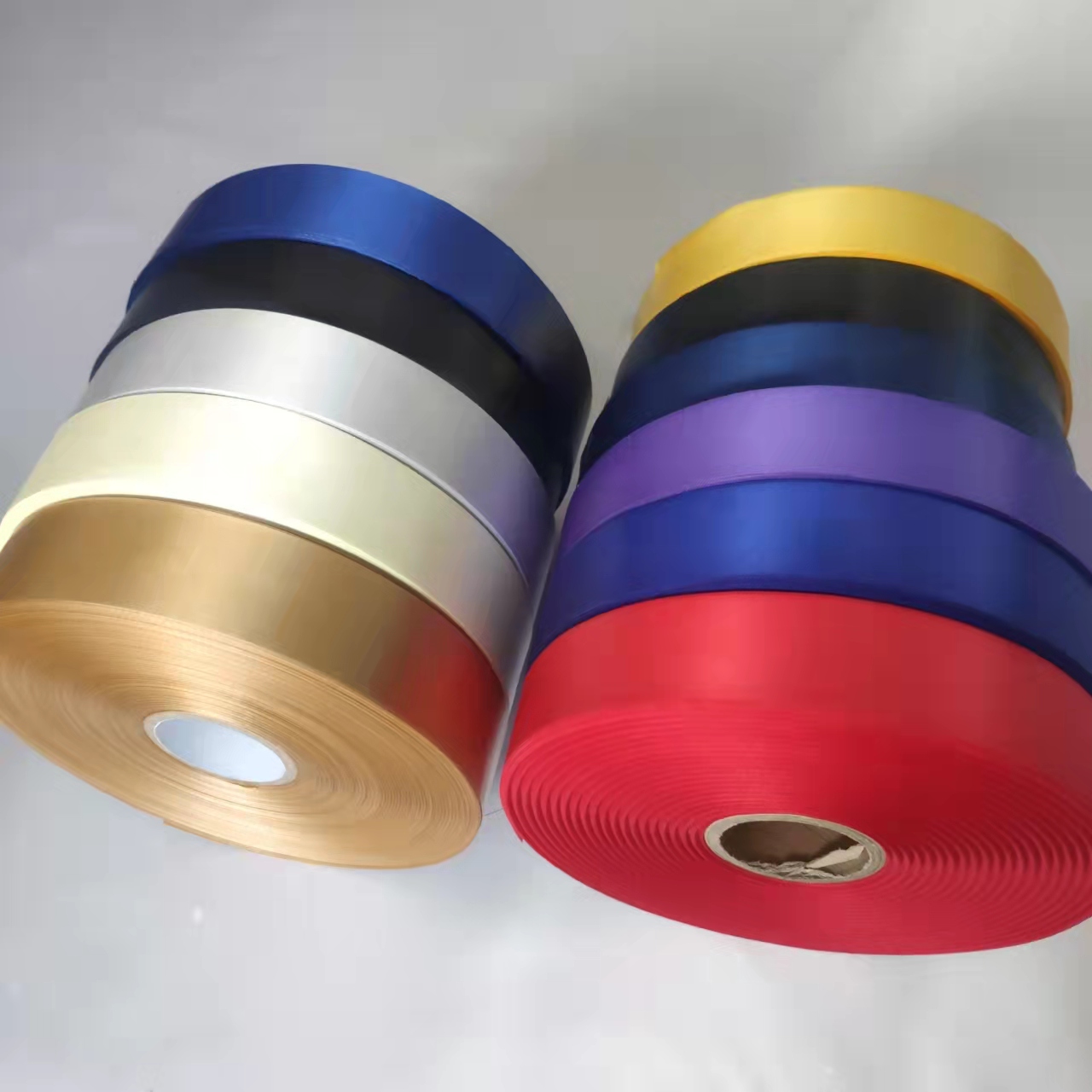 Hot Sale Gift Packaging Ribbons 1-4 Inch Multi Color Single Side Satin Ribbon for Christmas Decoration