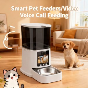 Thông minh Pet feeders với camera video cuộc gọi thoại cho ăn ứng dụng điều khiển HD tầm nhìn ban đêm & 2 cách âm thanh - Product Image 1