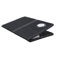 Portacarte da Golf in pelle nera con pennarello magnetico personalizzato per pallina da Golf