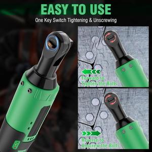 <b>Battery</b> Powered 12V Ratchet Wrench Impact DIY Grade 45Nm Torque for Car Local US Warehouse CW-12A Cordless Ratchet Wrench CW-12A - Product Image 6