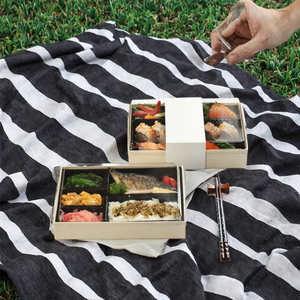 Disposable Square Wooden Lunch <b>Box</b> <b>Japanese</b> Style Sushi Candy & Cake Packaging <b>Box</b> UV Printing <b>Snack</b> Takeaway Food Container/ - Product Image 3