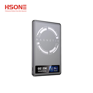 Banco de energía magnético Delgado Carga rápida Metal Tipo C Ultra Delgado 10000Mah Imán Inalámbrico Powerbank Cargador portátil - Product Image 5