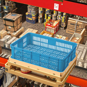 Cajas y Cestas Ventiladas de Plástico HDPE Sólido para Alimentos y Pan, para Vegetales y Productos Frescos, con Color Personalizado, Venta al Por Mayor - Product Image 4