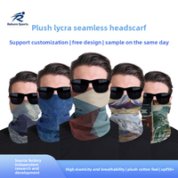 Cache-cou en Lycra doublé polaire Reborn UPF50+ – Masque facial respirant, très élastique et sans coutures pour le cyclisme, la pêche et la randonnée