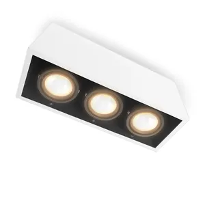 Đầu duy nhất đa đầu COB lưới tản nhiệt ánh sáng khu dân cư thương mại Trần Spotlight 7W 10W 12W vuông dẫn lưới tản nhiệt xuống ánh sáng