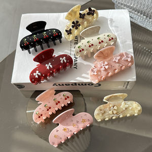 تصميم فريد من نوعه من ZiTeng راقي نموذج جديد بألوان الكرز والأحماض ماسية متوسطة الحجم بمشبك سمك القرش الحلو شعار قابل للتخصيص - Product Image 1