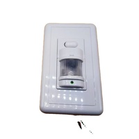 HANDSOME YCA1005 Sensor Gerak Universal dengan Jarak Deteksi yang Dapat Disesuaikan 140 Derajat 2-12m, Waktu Tunda 5 Detik-8 Menit, Pemasangan Tersembunyi di Dinding