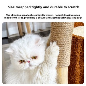 Árbol rascador y plataforma de juegos para gatos todo en uno, cama para gatos que ahorra espacio y serie de cuevas de juguete para árboles, para todas las estaciones. - Product Image 4