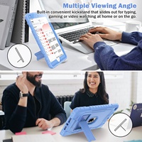 Housse de tablette pour enfants antichoc en silicone pour iPad 9ème génération, étui de 10,2 pouces avec support, 2021