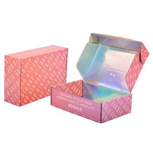 Thiết kế miễn phí hộp các tông bao bì tùy chỉnh in logo tự dính niêm phong Tear Strip vận chuyển bưu phẩm hộp - Product Image 3