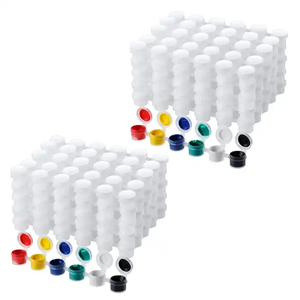 1.6ml 2ml 3ml 5ml 10ml 15ml Bandes de <span class=keywords><strong>peinture</strong></span> vides Mini bandes de <span class=keywords><strong>peinture</strong></span> Pots Récipients de stockage transparents avec couvercles - Product Image 1
