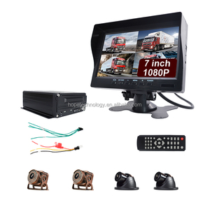 7 pollici Display GPS 1080P 720P fotocamera 4 canali veicolo auto CCTV Kit sistema di telecamere <span class=keywords><strong>HDD</strong></span> MDVR veicolo Blackbox veicolo <span class=keywords><strong>DVR</strong></span> - Product Image 1