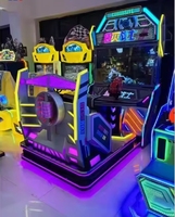 Console de jeu de simulation de tir en métal à deux joueurs, machine de jeu vidéo d'arcade dynamique avec pistolets pour FEC