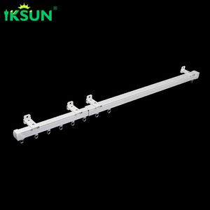 IKSUN Tensioning Window Livingroom Telescopic Adjustable Extendable Curtain <b>Poles</b> Tracks - Product Image 2