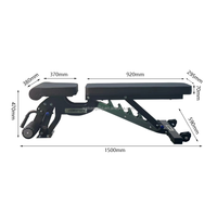 Nouvelle conception de qualité supérieure Nouveau banc d'haltères utilitaire de luxe Banc FID Ajuster le banc de musculation