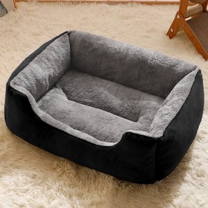 Soft Pink Rectangle Dog <b>Bed</b> Coral Fleece Pet <b>Bed</b> Removable Washable All Seasons Cute Style for Dogs - Product Image 6
