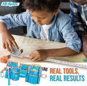 Riñonera para niños, 16 piezas, Azul, Naranja, OEM, juego de cubiertas de herramientas personalizables, bolsa de herramientas de mano Real para el hogar, mejora las habilidades prácticas de los niños - Product Image 3