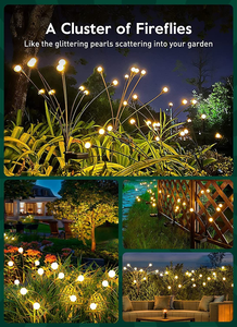 Luci Solari da Giardino in Plastica a LED, Lampade a Energia Eolica Impermeabili per Esterni, Giardino e Cortile - Product Image 4