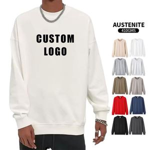 Men's High Density Cotton <b>Jumper</b> 410GSM Winter Thermal Round Neck Urban Active Unisex <b>Pullover</b> - Product Image 2