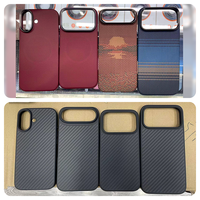 Vente en gros ultra-mince pour étui de téléphone ondulé en Kevlar pour iPhone pour Samsung pour Huawei Honor en fibre d'aramide rare téléphone portable