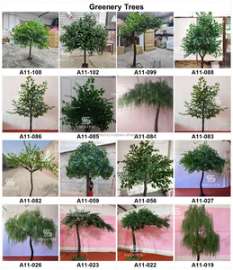 Árbol Artificial de Hojas Verdes de 2.5 Metros de Altura para Decoración de Bodas al Aire Libre, Planta de Hojas Verdes Artificiales, Árbol de Sauce - Product Image 5