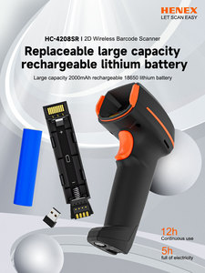 Pro-Grade 1.3MP QR Scanner Sleek Rugged Design Wireless Dongle+Bluetooth 24/7 High-Load A4 <strong>Size</strong> <strong>Scanning</strong> USB Interface Stock - Product Image 4