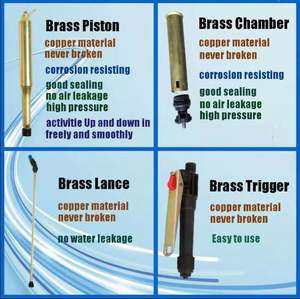 เครื่องพ่นยาแบบสะพายหลัง 20 ลิตร ปั๊มทองเหลือง แบบมือโยก  สำหรับงานเกษตร หัวฉีดเปลี่ยนได้ - Product Image 3