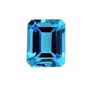 Topacio azul suizo natural de corte Octágono de 8X10mm, precio de fábrica al por mayor, piedras preciosas sueltas facetadas de alta calidad por pares de quilates - Product Image 1