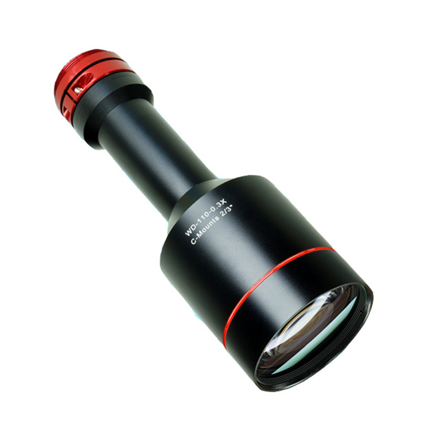 The Double Telecentric Lens Object Is 2/3 Inch From the 110mm Target Surface