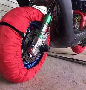 <span class=keywords><strong>Couverture</strong></span> <span class=keywords><strong>chauffante</strong></span> pour pneus de moto de course, kit d'éléments chauffants imperméables pour préchauffage de moto lors de TrackDay - Product Image 5