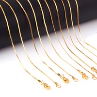 1MM Acier Inoxydable Corde S Chaîne Collier 18K Or PVD Plaqué Twisted S Link Chain 45 50CM Haute Qualité Usine Vente en Gros Chaud