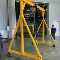 Grue portique mobile à cadre en A de 1T, 2T, 3T, 5T, 10T avec palan électrique pour atelier et entrepôt