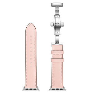 <span class=keywords><strong>สาย</strong></span>หนังสี<span class=keywords><strong>ช</strong></span>มพูสำหรับ Apple Watch Ultra 3 <span class=keywords><strong>สาย</strong></span>รัดข้อมืออัจฉริยะ แบบล็อคผีเสื้อ ถอดเร็ว <span class=keywords><strong>สาย</strong></span>นาฬิกาหนังแท้ - Product Image 2