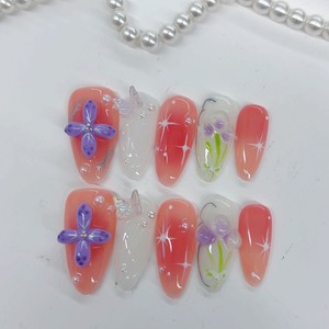 Décorations pour ongles en forme de nœud - Bestseller viral - <span class=keywords><strong>Mini</strong></span> nœuds en ruban de couleur <span class=keywords><strong>macaron</strong></span> minimaliste en résine pour ongles en forme d'amande - Product Image 4