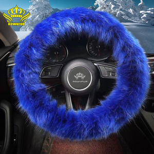 ROWNFUR Usine Noir Vendredi Offre Spéciale <span class=keywords><strong>de</strong></span> <span class=keywords><strong>luxe</strong></span> personnalisé <span class=keywords><strong>de</strong></span> haute qualité couverture <span class=keywords><strong>de</strong></span> volant <span class=keywords><strong>de</strong></span> voiture en cuir - Product Image 4