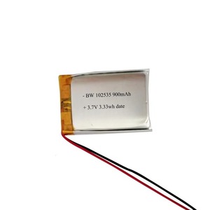 Литий-полимерный аккумулятор 102535 Li-Po 3.7В, 850мАч, 900мАч, 950мАч, перезаряжаемый, в мягкой упаковке, на заказ от производителя, высокой емкости - Product Image 2