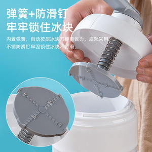 Manual <b>Ice</b> Shaver Hand Crank Portable Easy Clean Slush <b>Maker</b> For Home And Street Vendors - Product Image 4