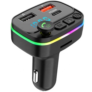 PD20W QC3.0 Bộ Sạc Bluetooth Nhiều Màu Cho Xe Hơi Thẻ TF <span class=keywords><strong>USB</strong></span> Kép Thẻ U Đĩa Rảnh Tay Máy Phát FM Bluetooth Cho Xe Hơi Máy Phát Nhạc MP3 - Product Image 1