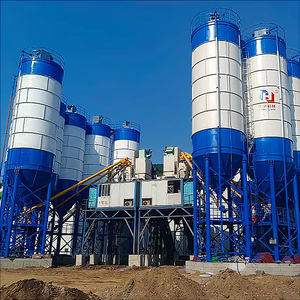 Planta Mezcladora de Concreto Móvil de Gran Capacidad, 30 M3, 40, 75m3, Línea de Producción de Lotes Grandes, Silo de Cemento, China - Product Image 1