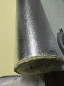 <span class=keywords><strong>Tissu</strong></span> 100% Para-Aramide 550gsm ignifuge enduit de feuille d'aluminium pour vêtements de travail industriels - Product Image 5