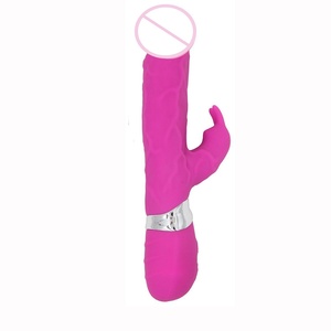 Vibrateur AV double point G style lapin pour femmes, godemiché simulé, appareil de masturbation sexuelle réglable et extensible, bruit de 55 dB - Product Image 2
