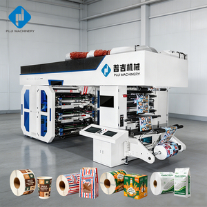 Machine d'impression flexographique automatique 6 couleurs pour la fabrication de gobelets en papier/sacs/boîtes à <span class=keywords><strong>pizza</strong></span>/livres/sachets d'eau, impression flexo rouleau à rouleau - Product Image 1