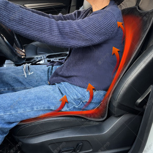 Funda Calefactable para Asiento de Coche 48x103cm, Encendido/Apagado Automático con Sensor de Gravedad, Delantera, Gamuza Negra, 12V, Calor Invernal - Product Image 3