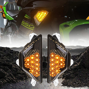 Luz LED de Señal de Giro Lateral de Repuesto, Color Ámbar, para <span class=keywords><strong>KAWASAKI</strong></span> <span class=keywords><strong>NINJA</strong></span> 250 300 400 650 <span class=keywords><strong>1000</strong></span> Z1000SX ZX-6R <span class=keywords><strong>2013</strong></span> en Adelante - Product Image 2